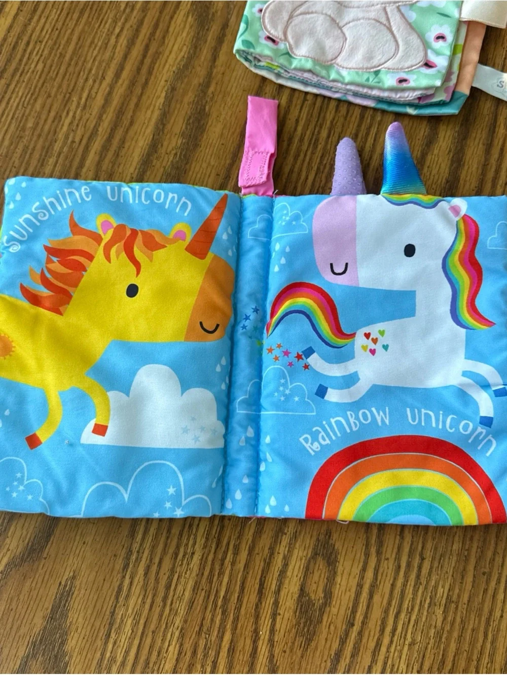Baby Cloth Books Sensory Crinkle Disney Belle Unicorn Tails Carters Owl Bunny